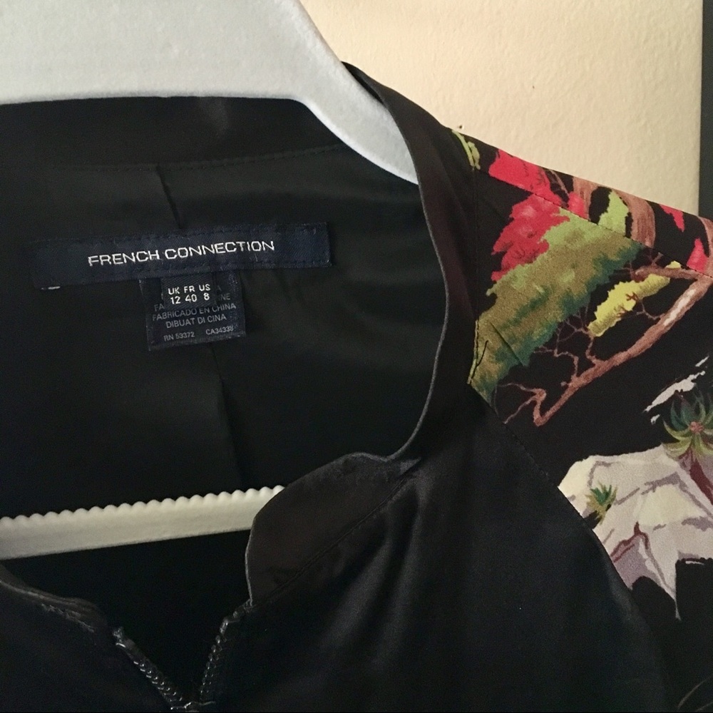 FRENCH CONNECTION- Silk Bomber Jacket 8 - Picture 4 of 8